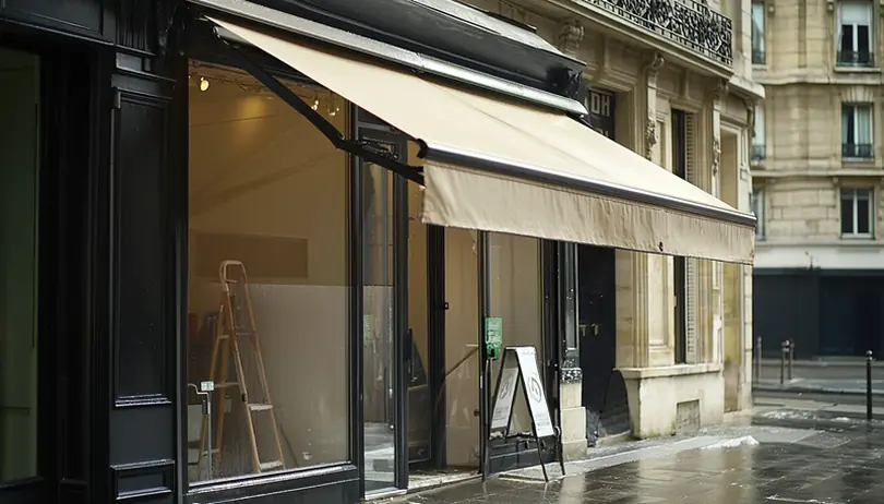 nettoyage store banne à Paris et ile de France